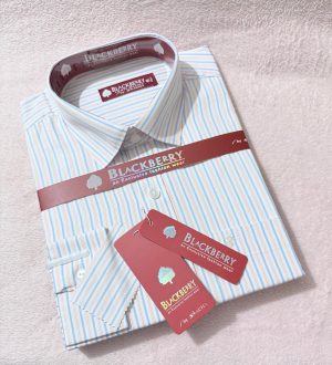 Men’s Premium Yarn Dyed Stripe Full Sleeve Formal Shirt