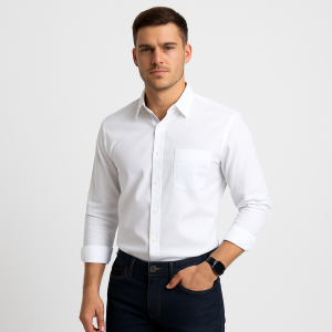 Men’s Premium Solid Color Full Sleeve Formal Shirt